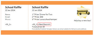 Raffles And Raffle Tickets Print Numbered Tickets In Word