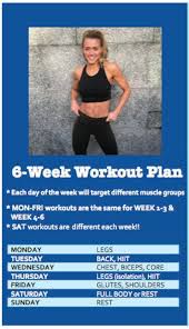 6 Week Workout Plan Australia