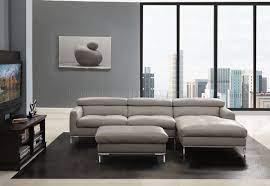 Full Leather Modern Sectional Sofa