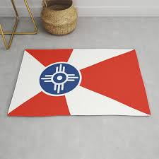 flag of wichita kansas rug by flags of