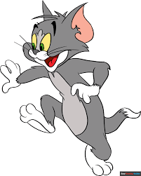 how to draw tom from tom and jerry