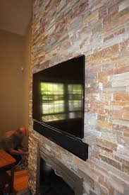 Over Fireplace Led Tv Installation With