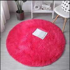 round fur carpet instock furniture