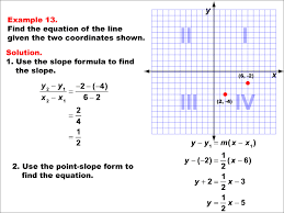 line given two points example