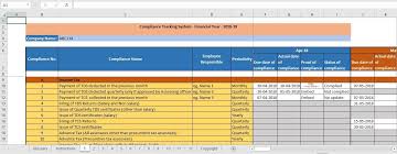 Compliance Tracking System Fy 2018 19 To Track