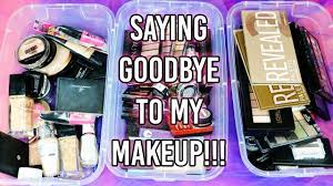 decluttering makeup donation to a