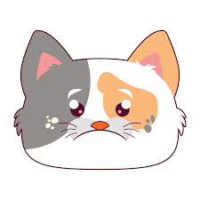 cat sad face cartoon cute 14319038 png
