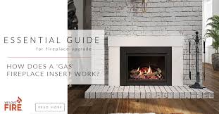 how does a gas fireplace insert work