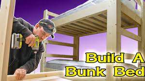 diy bunk bed easy strong inexpensive
