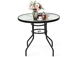 Costway Outdoor Bar Table Round Coffee