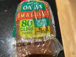 small slice oatnut bread nutrition