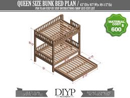 Bunk Bed Plan Triple Bed Build Plans