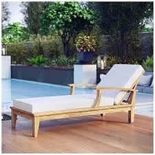 2.8 out of 5 stars with 19 ratings. Modway Marina Premium Grade A Teak Wood Outdoor Patio Chaise Lounge Chair In Natural White Beachfront Decor