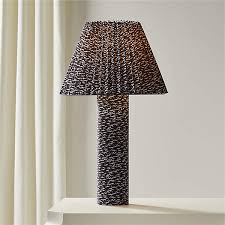 Scrunch Black And White Table Lamp
