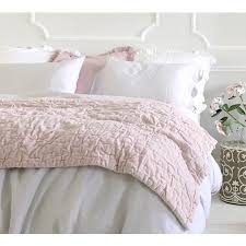 pink velvet quilted bedspread