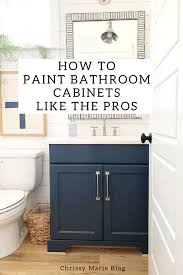 painting bathroom cabinets a beginner