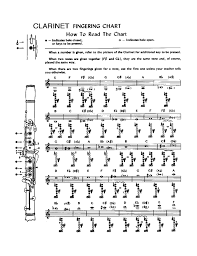 Sample Clarinet Fingering Chart Free Download