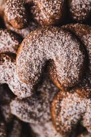 The origional austrian recipe states to roll the cookies into beaten egg whites before rolling in the nuts. Austrian Vanillekipferl Vanilla Crescents Two Sisters Living Life Recipe Crescent Cookies Cookies Recipes Christmas Cookie Recipes