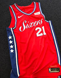 Campione philadelphia seventysixers 76ers sixers nba trikot jersey 42 stackhouse. Cb Exclusive Here Are The Sixers New Red Uniforms Crossing Broad