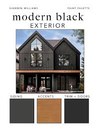Modern Black Exterior Paint Color