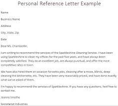 Generic Recommendation Letter Template Personal Reference Format