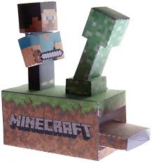 Ok so this is what i have been working on for. Minecraft Paperkraft Paper Toy Carte Anniversaire Scrapbooking Anniversaire Minecraft