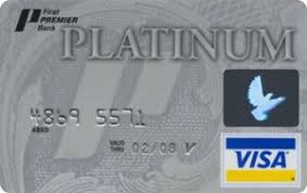 A card created for you, so you can build credit 1. Bank Card First Premier Platinum Visa First Premier Bank United States Of America Col Us Vi 0733