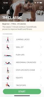 7 minute workout fitness app ios