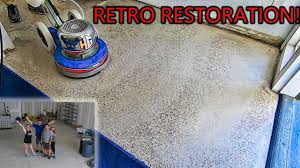 terrazzo floor gets deep scrub and