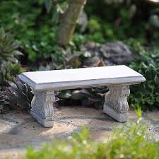 concrete garden bench miniature garden