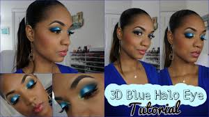makeup tutorial 3d blue halo smokey