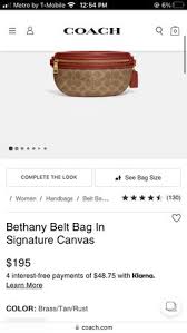 bethany coach belt bag for in long