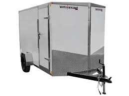 True North Enclosed Utility Trailer with Ramp Door 6 ft x 12 ft