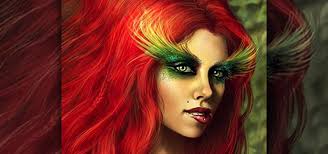 how to create a poison ivy makeup look