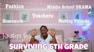 survive 6th grade middle tips