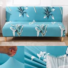 Elastic Armless Sofa Bed Cover Stretch