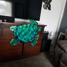 Aluminum Wall Art Sea Turtle Artwork