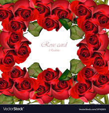 red roses card valentine day romantic