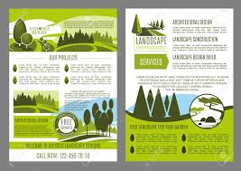 Landscape Design Company Business Brochure Template Landscape