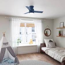 Led Indoor Indigo Blue Ceiling Fan With