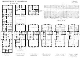 Plan For A Row Of London Townhouses By
