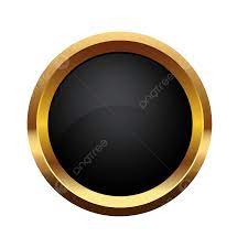 round gold frame png vector psd and
