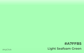light seafoam green color arty