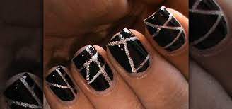how to striping tape nail art design