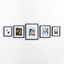 Icon Wood 5 Piece Black Gallery Wall