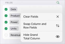add and arrange pivot table data in