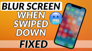 iphone homescreen stuck on blur screen