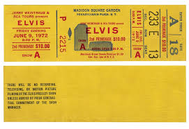 Lot Detail June 9 1972 Elvis Presley Concert Full Ticket