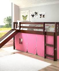 pink tent mission twin low loft bed