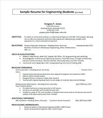Sample Of Resume Pdf Engineering Internship Resume Format Download